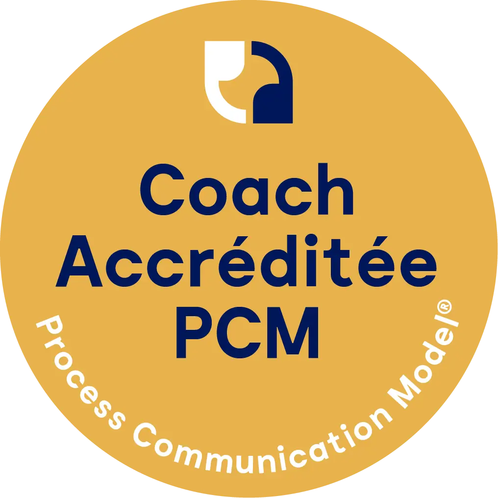 Badge officiel Coach Accréditée PCM (Process Communication Model) – Coach'in Generation