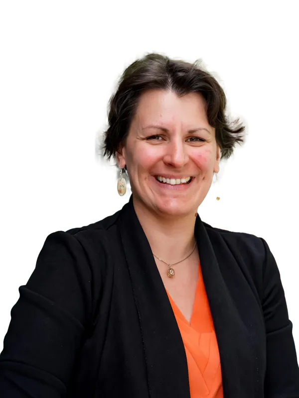 Natacha Stanojcic, coach certifiée et consultante, lors d'un échange collaboratif